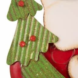 Glitzhome 36 in. Iron Santa Yard Stake - Versatile Holiday Outdoor & Indoor Decor thumbnail 5