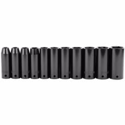 Stanley 1/2 in. Drive SAE Deep Impact Socket Set, 11-Piece thumbnail 1