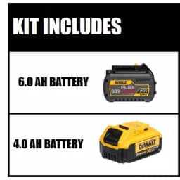 DEWALT 20V MAX XR 4.0Ah Lithium-Ion Battery Pack with FLEXVOLT 20V/60V Battery Bundle thumbnail 2