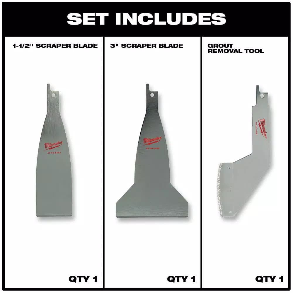 Milwaukee SAWZALL Reciprocating Saw Material Removal Blade Set, 3-Piece
