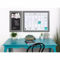 DesignOvation Bosc Monthly Dry Erase Magnetic Calendar Wall Organizer with Frame thumbnail 5