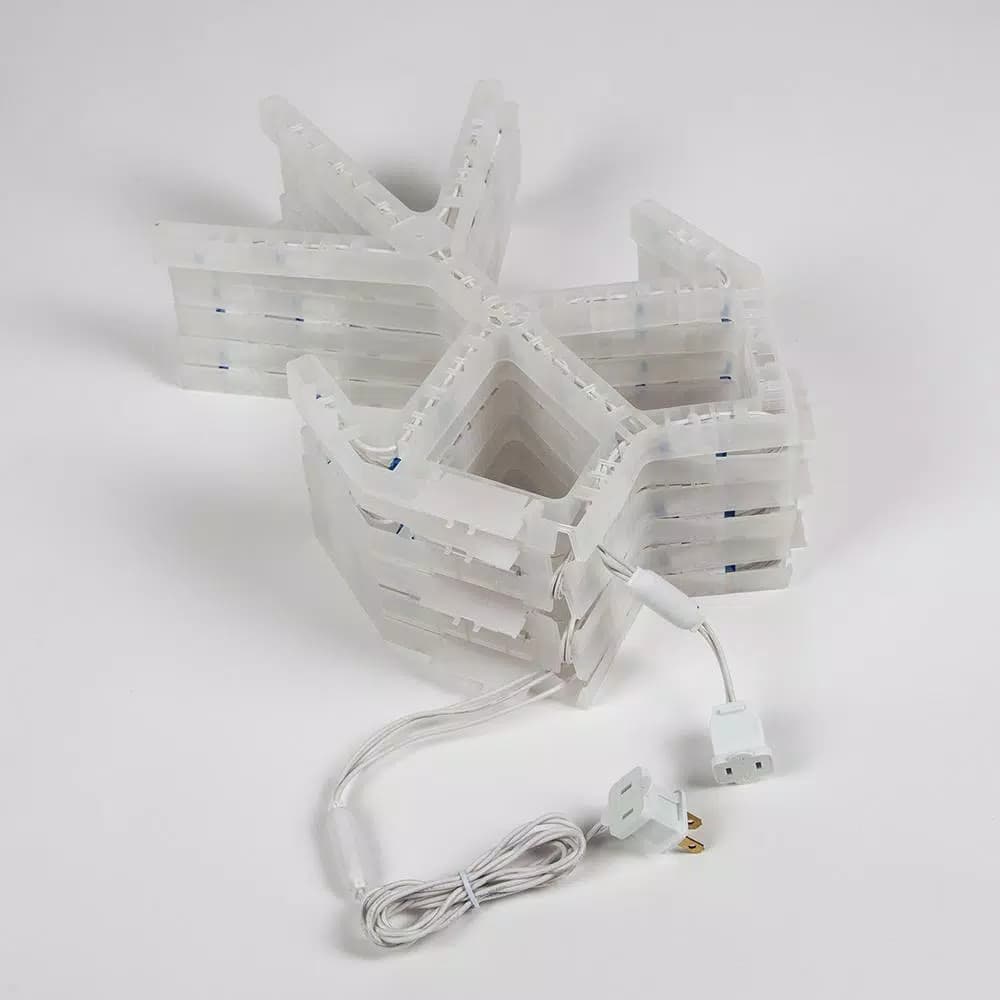 Kringle Traditions 36 in. Blue LED Folding Snowflake Decoration - 105 Lights, Weather Resistant