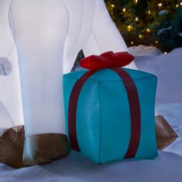 Home Accents Holiday 5 ft. Airblown Inflatable Fuzzy Plush Unicorn Pegasus with LED Lights thumbnail 5