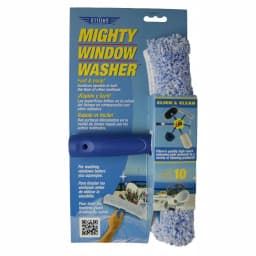 Ettore 10 in. Mighty Window Washer Scrubber with Click-Lock Handle and Microfiber Sleeve thumbnail 2