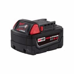 Milwaukee M18 REDLITHIUM XC 5.0Ah 18V Lithium-Ion Battery Pack, 2-Pack thumbnail 3