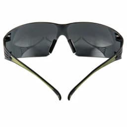 3M SecureFit 400 Series Safety Glasses - Black/Neon Green Frame with Gray Anti-Fog Lenses thumbnail 2