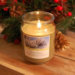 LUMABASE Holiday Scented Candle Collection - 3 Pack 18 oz. Glass Apothecary Jars thumbnail 4