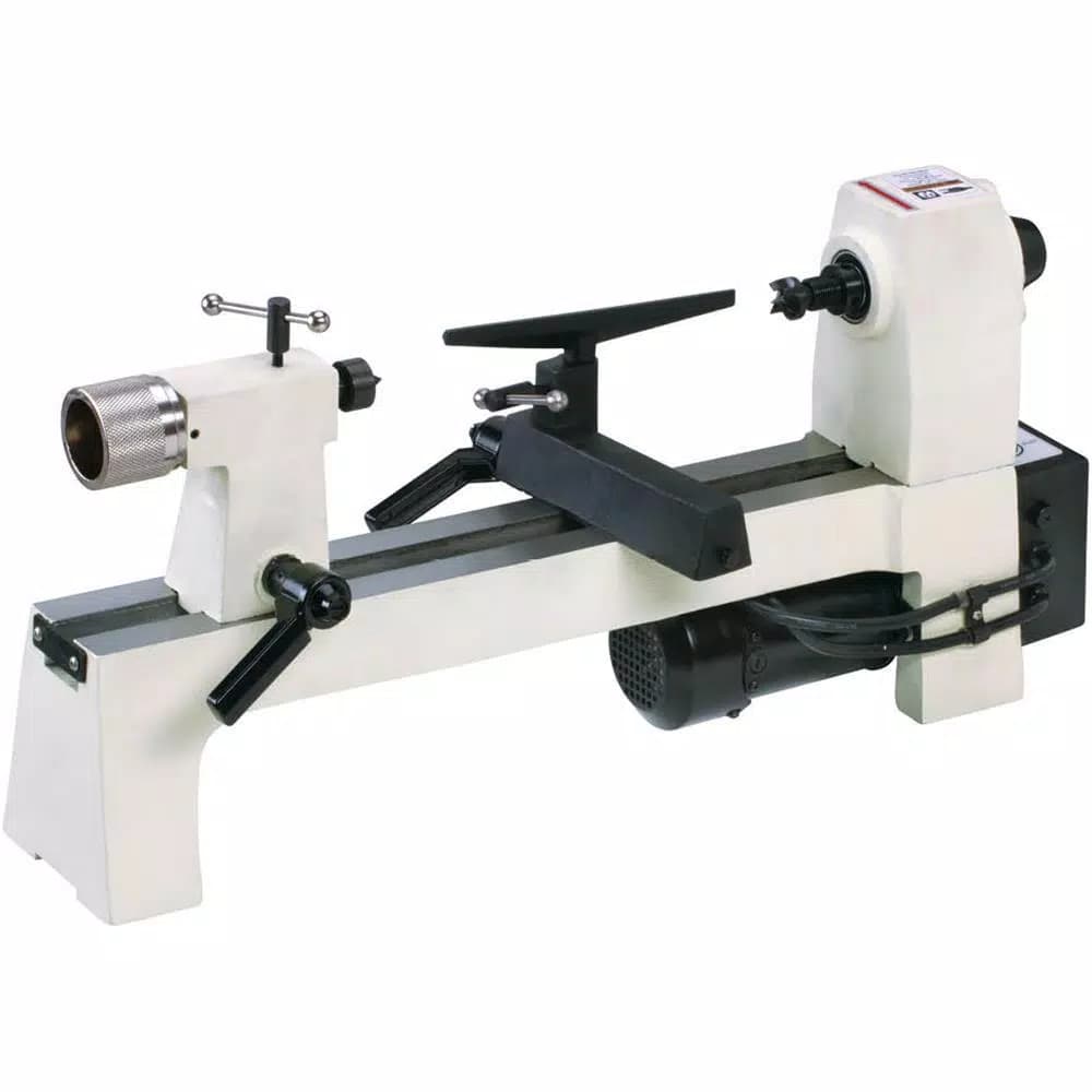 Shop Fox 8 in. x 13 in. 110-Volt 1/3 HP Bench-Top Wood Lathe with Variable Speed Control