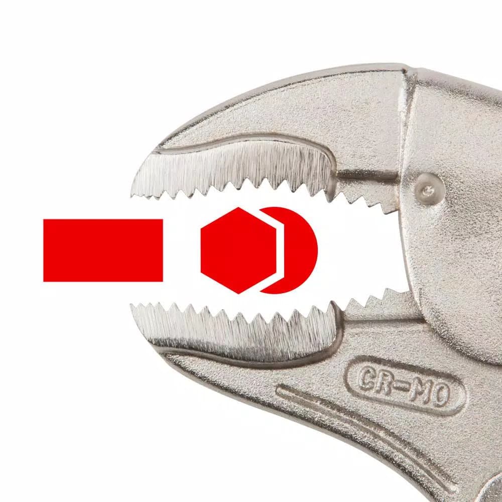 TEKTON 10 in. Curved Jaw Locking Pliers, 4-Pack
