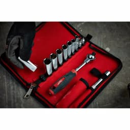 Milwaukee 12-Piece 3/8 in. Drive SAE Ratchet and Socket Set thumbnail 15