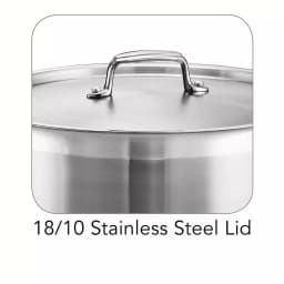 Tramontina Gourmet 16 qt. Stainless Steel Stock Pot with Lid thumbnail 4