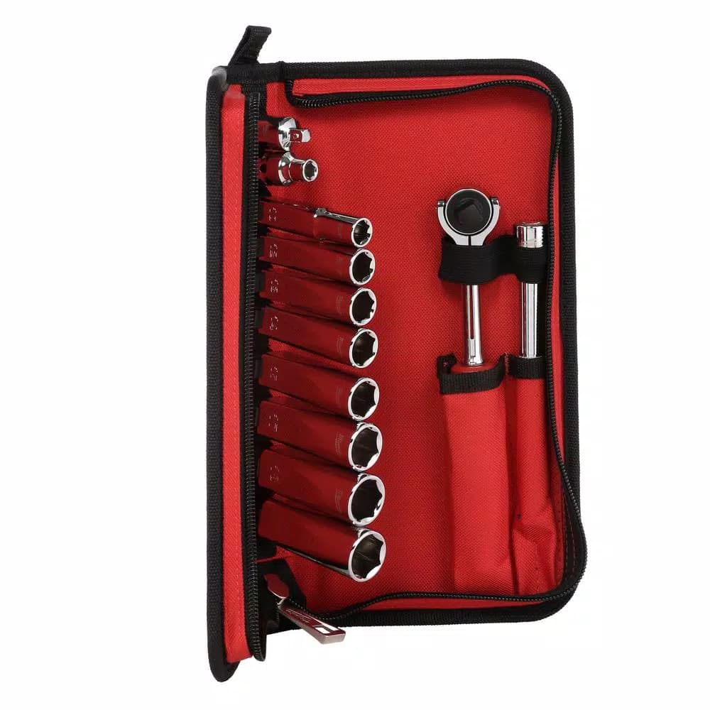 Milwaukee 12-Piece 3/8 in. Drive Metric Ratchet and Socket Set