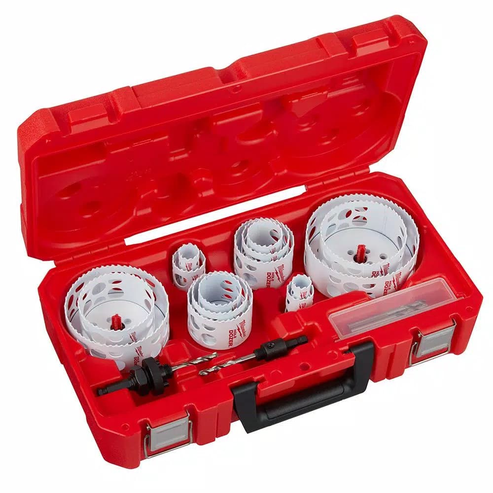 Milwaukee Hole Dozer 19-Piece Bi-Metal Hole Saw Set with 8% Cobalt for Electricians