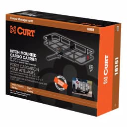 CURT Steel Wide Basket Style Hitch Cargo Carrier, 500 lb. Capacity, 2 in. Receiver thumbnail 11