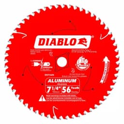 Diablo 7-1/4 in. 56-Teeth Carbide Circular Saw Blade for Laminate and Non-Ferrous Metal thumbnail 1