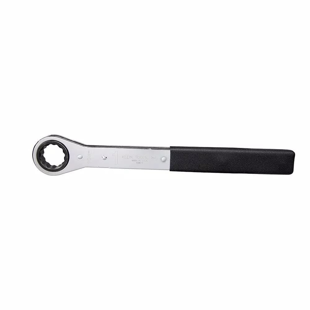 Klein Tools 1 in. Ratcheting Box End Wrench, Chrome Plated
