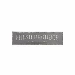 LITTON LANE Fresh Produce From Local Farm Iron Decorative Sign - Rustic Farmhouse Wall Decor thumbnail 2