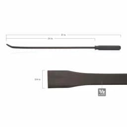 TEKTON 31 in. Angled Tip Pry Bar with Steel Striking Cap thumbnail 4