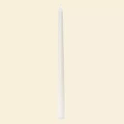 Zest Candle 12 in. White Taper Candles, 12-Set thumbnail 2
