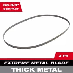 Milwaukee 35-3/8 in. Extreme Thick Metal 8/10 TPI Band Saw Blades, 3-Pack thumbnail 6