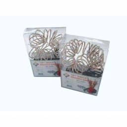 Starlite Creations 12 ft. Pre-Lit LED White Single Braided Garland, Battery Operated (Bundle of 2) thumbnail 2