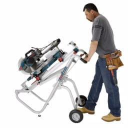 Bosch T4B Gravity Rise Miter Saw Stand with Wheels and Rapid-Release Mounts thumbnail 8