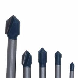 Bosch 8-Piece Carbide-Tipped Glass and Tile Drill Bit Set with 3-Flat Shank thumbnail 4