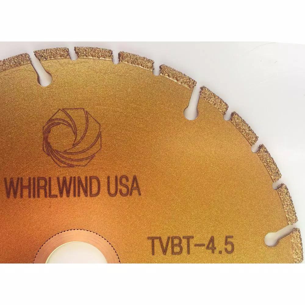 Whirlwind USA 4.5 in. 32-Teeth Segmented Diamond Blade for Metal and Plastic