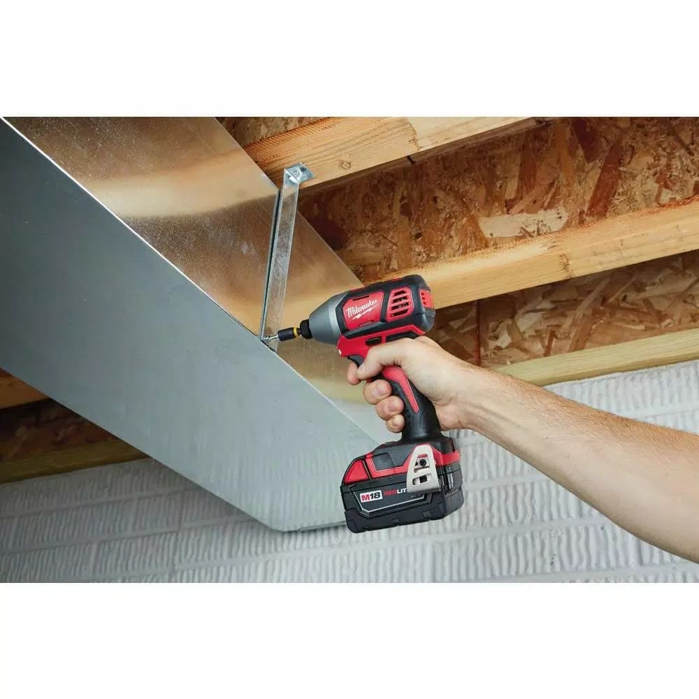 Milwaukee M18 18V Lithium-Ion 1/4 in. Hex 2-Speed Impact Driver Kit with (2) 3.0Ah Batteries, Charger, and Case