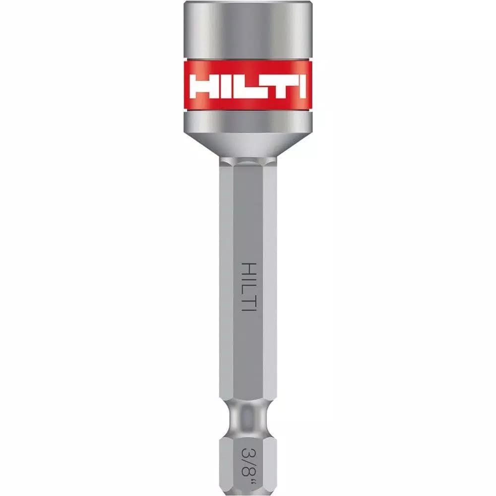 Hilti 3/8 in. x 2 in. Magnetic Nut Setter with 1/4 in. Hex Shank