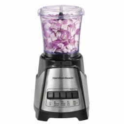 Hamilton Beach 40 oz. 12-Speed Blender with 3-Cup Food Chopper Jar, Black and Stainless Steel thumbnail 3