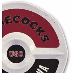 Magnolia Lane South Carolina NCAA Officially Licensed 15 in. Melamine Chip and Dip Serving Tray thumbnail 2