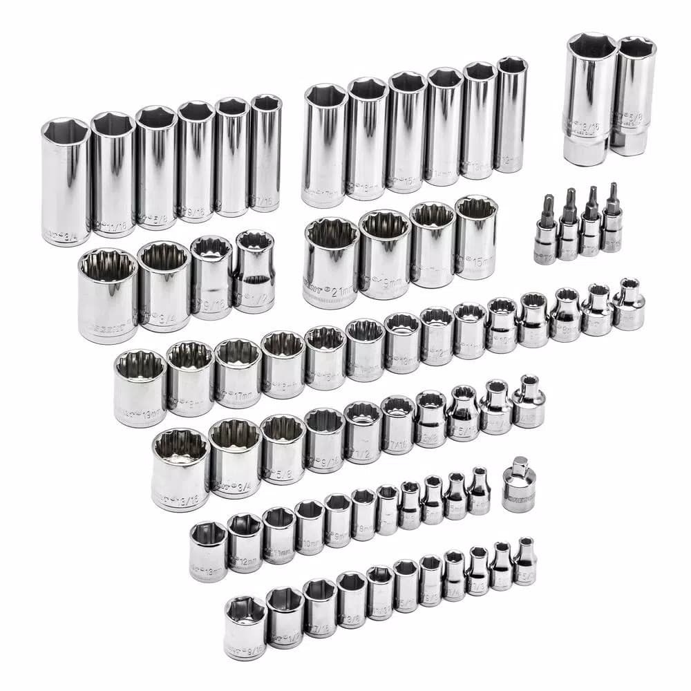 Crescent 170-Piece Mechanic Tool Set with 1/4 in. 3/8 in. and 1/2 in. Drive SAE/Metric Sockets