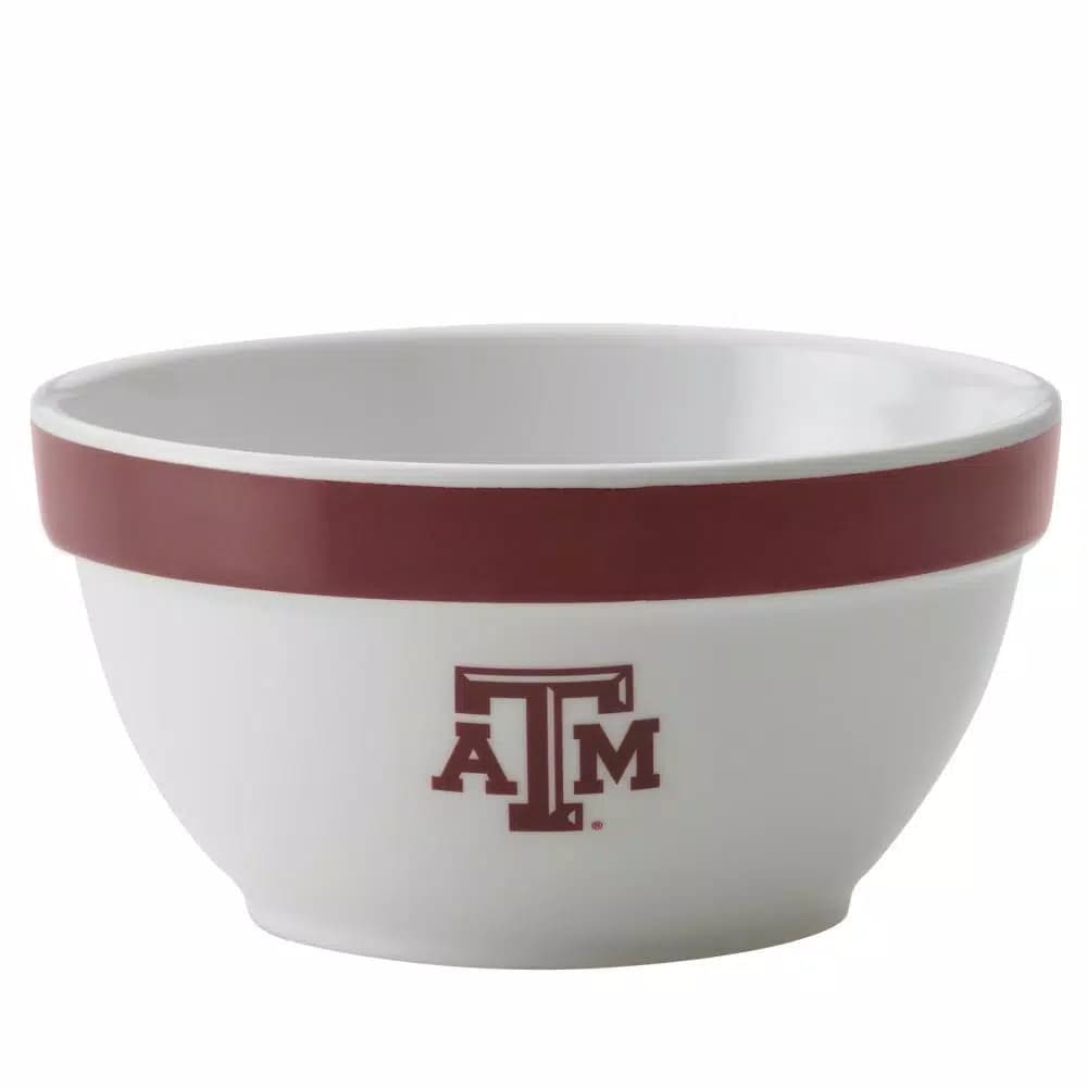 College Kitchen Collection Texas A&M Aggies 4-Piece Party Bowl Set, Maroon, 8 oz