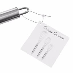 Classic Cuisine Stainless Steel Wire Whisk Set of 3 thumbnail 4