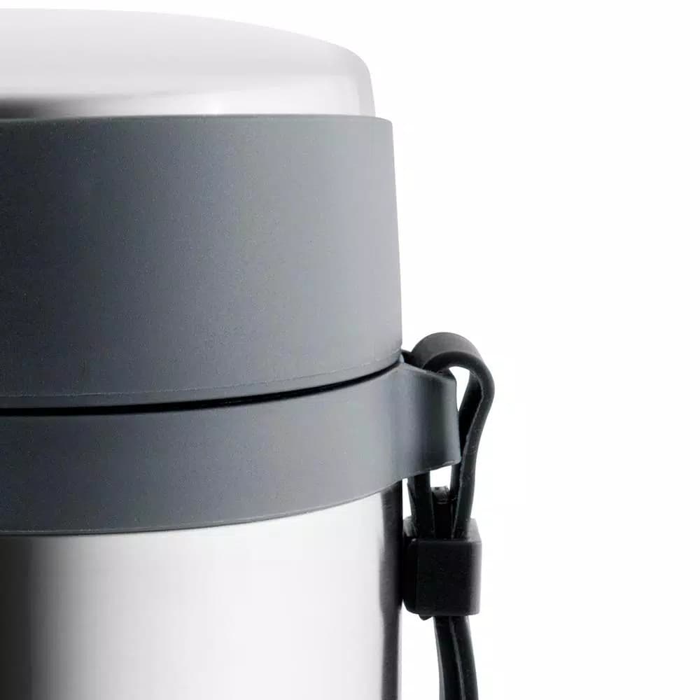 BergHOFF Essentials 28.8 oz Stainless Steel Double Walled Food Container with Carry Strap