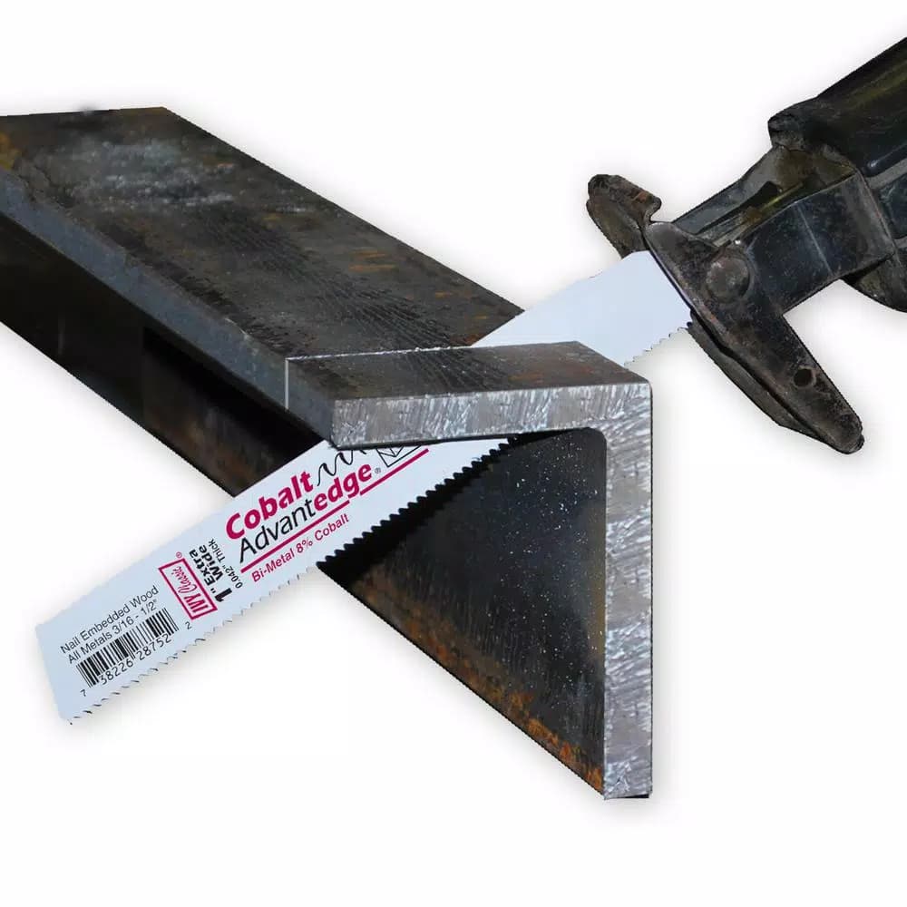 Ivy Classic 12 in. Bi-Metal Reciprocating Saw Blades, 14 TPI, Cuts Steel (5-Pack)