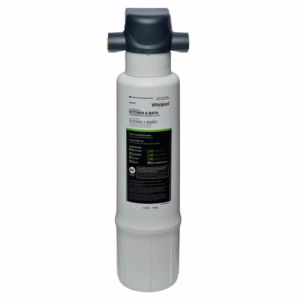 Whirlpool Under Sink Water Filtration System for Kitchen and Bath, NSF Certified, White