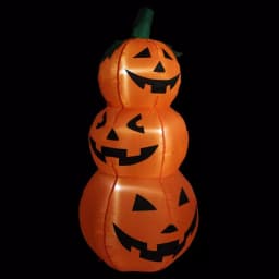 Northlight 3.5 ft. Inflatable Lighted Pumpkin Trio Halloween Outdoor Decoration thumbnail 1