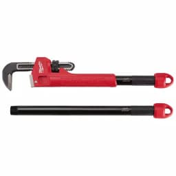 Milwaukee 48-22-7314 Cheater Adaptable Pipe Wrench with Interchangeable Handles thumbnail 1