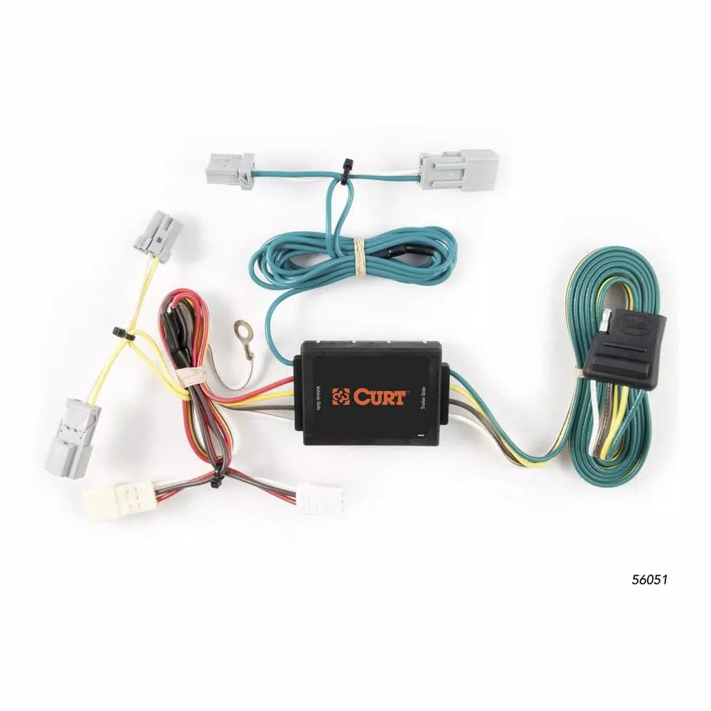 CURT Custom Vehicle-Trailer Wiring Harness for Honda Civic Coupe, 4-Way Flat Output