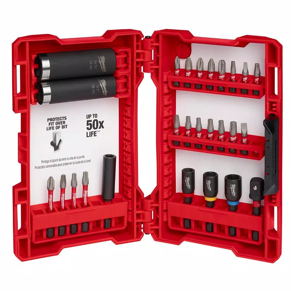 Milwaukee Shockwave Impact Duty Drill and Drive Set, 26-Piece