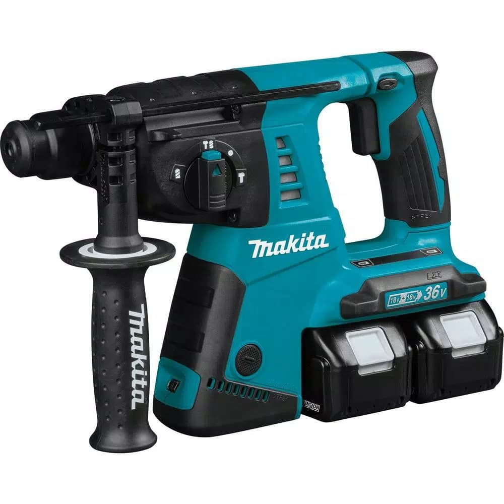 Makita 18V X2 LXT (36V) 1 in. Cordless SDS-Plus Rotary Hammer Kit with (2) 5.0Ah Batteries