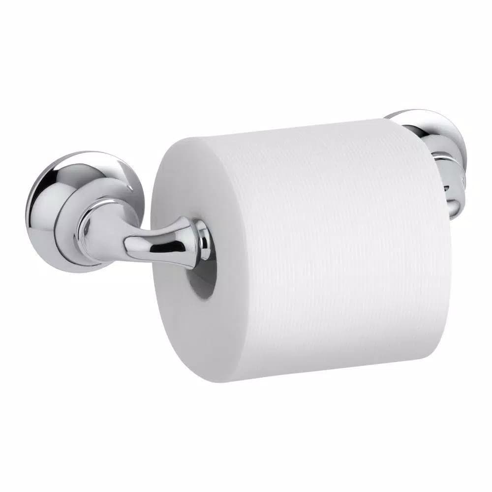 KOHLER Forte Sculpted 3-Piece Polished Chrome Bathroom Hardware Set