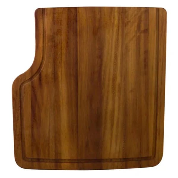ALFI BRAND Iroko Wood Cutting Board - Large Rectangular Butcher Block for Chopping and Serving