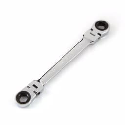 TEKTON 13 mm x 15 mm Flex-Head Ratcheting Box End Wrench thumbnail 1