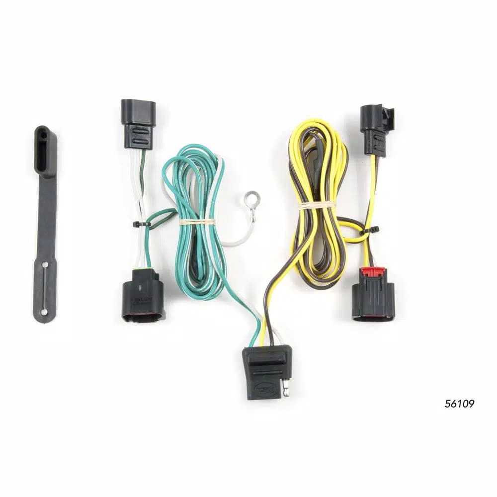 CURT Custom Vehicle-Trailer Wiring Harness for Dodge Journey, 4-Way Flat T-Connector