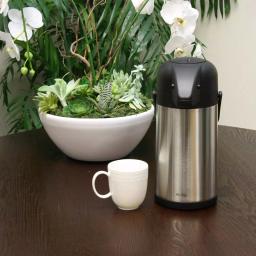 Mr. Coffee Javamax 2.24 Qt. Stainless Steel Vacuum Insulated Pump Pot Beverage Dispenser thumbnail 3