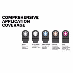Bosch Starlock Oscillating Multi-Tool Accessory Blade Set, 6-Piece Carbide Cutting Kit thumbnail 4