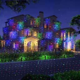 LEDMALL 3-in-1 RGB Outdoor Laser Projector, 18 Moving Patterns for Christmas, Halloween & Garden Decor thumbnail 5